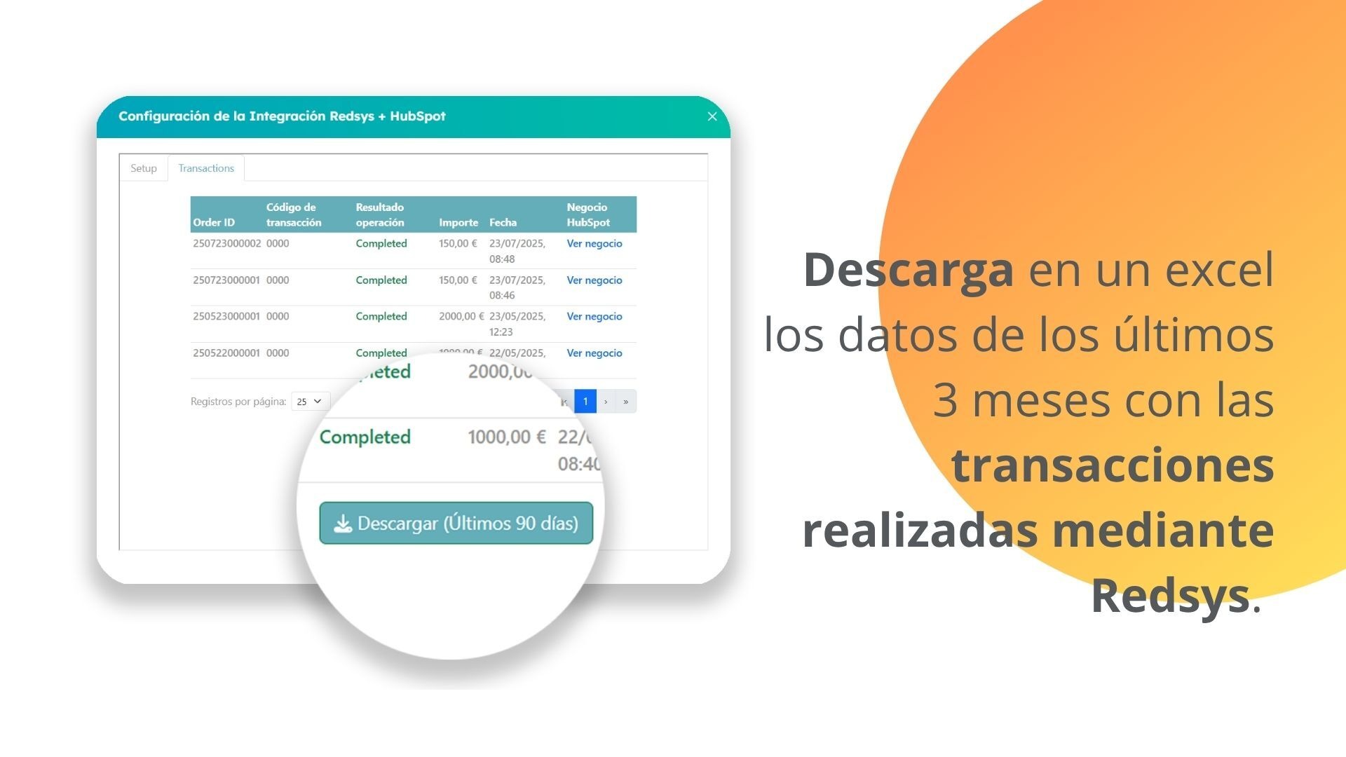 Descarga de datos